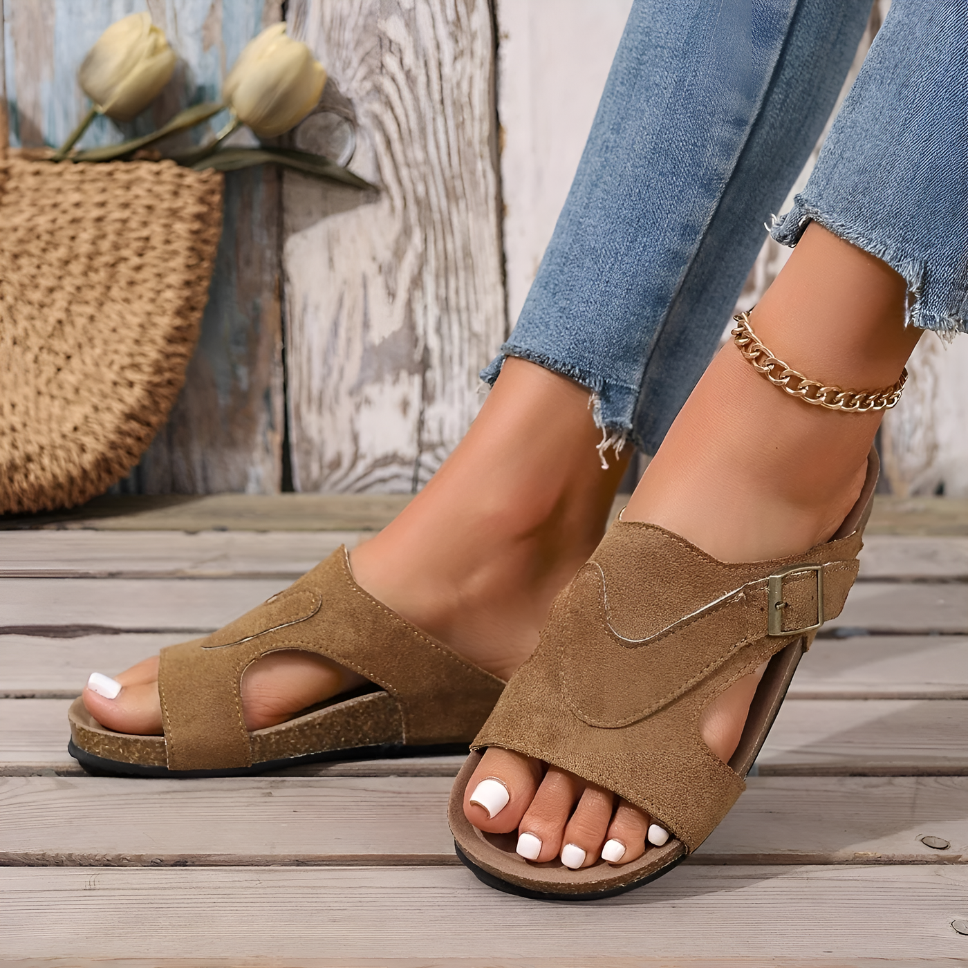 Lidia - Stylish Non Slip And Strap Sandal