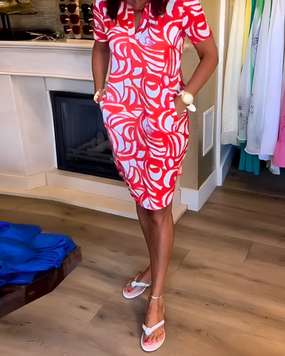 Scarlett - V-Neck Dress with Pockets