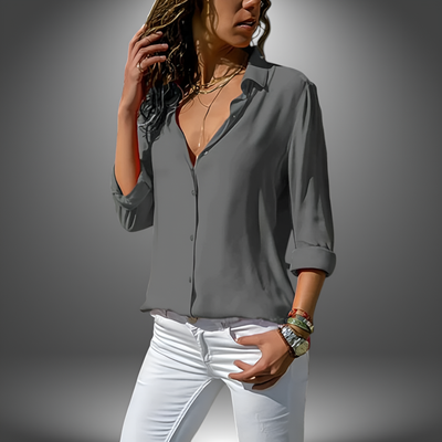 Vera - Classic Button-Up Blouse