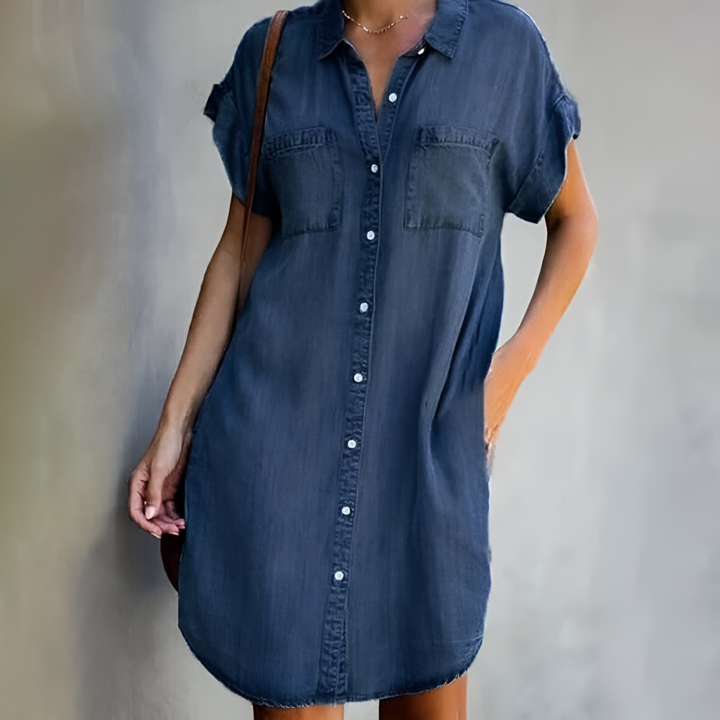 Amelia – Relaxed Button-Up Shirt Dress