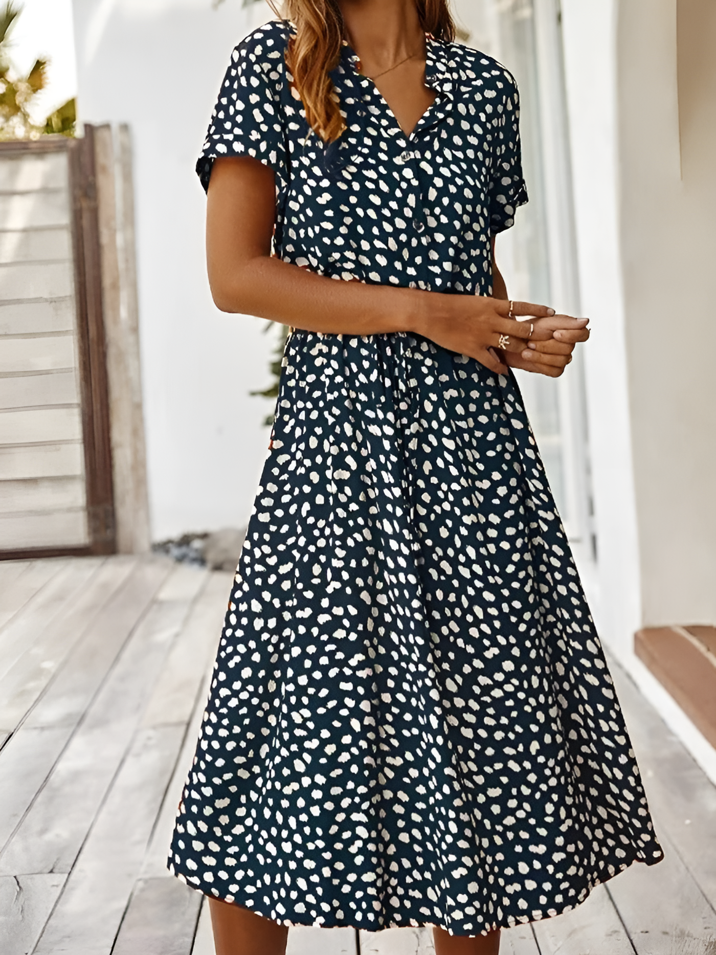 Savannah - Spotted Comfort Dress