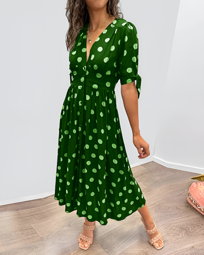 Yael - Elegant V-Neck Dress