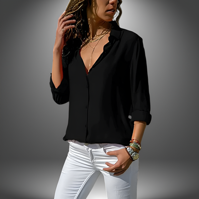 Vera - Classic Button-Up Blouse