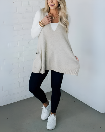 Lora - Cozy Knit Vest