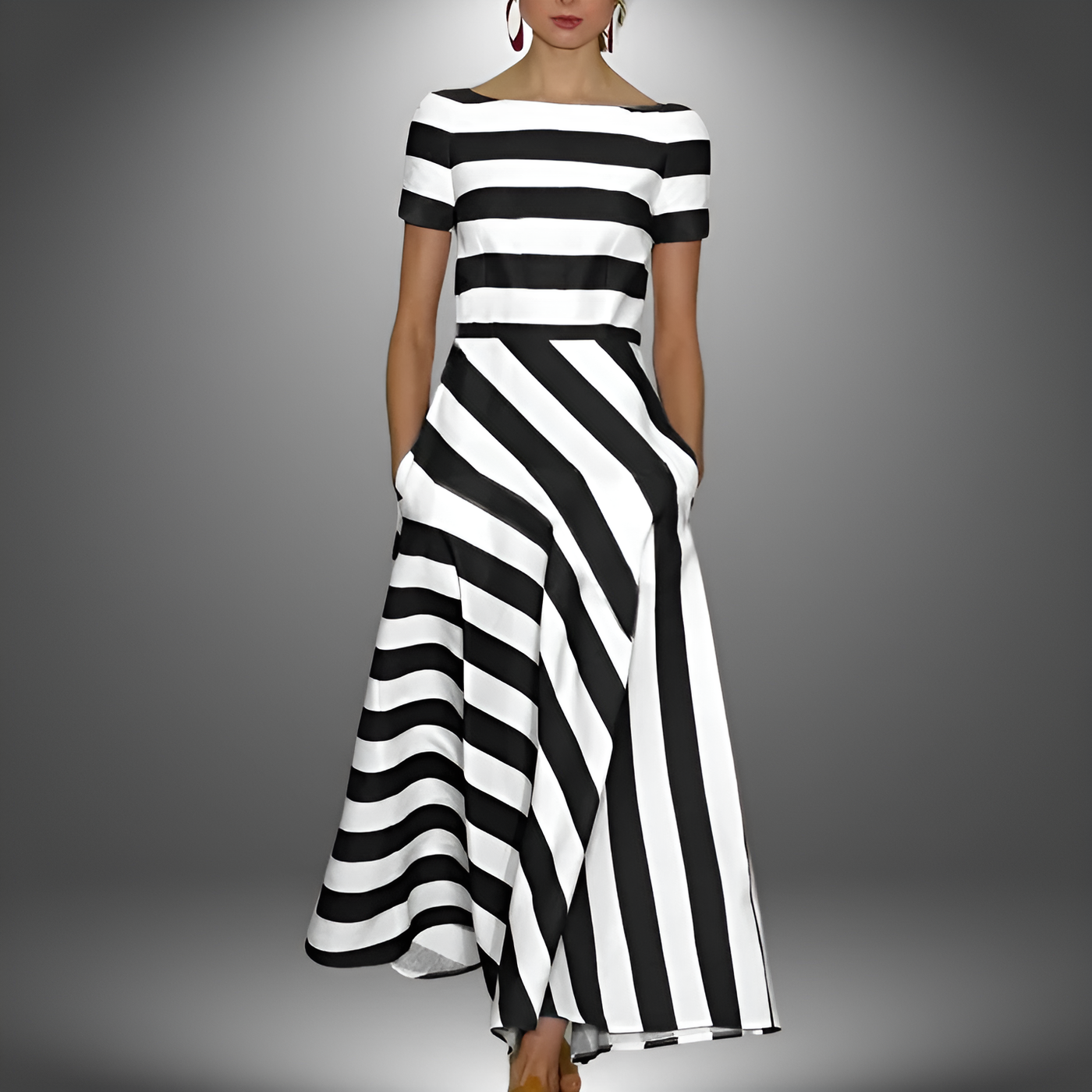 Vivienne - Striped Maxi Dress