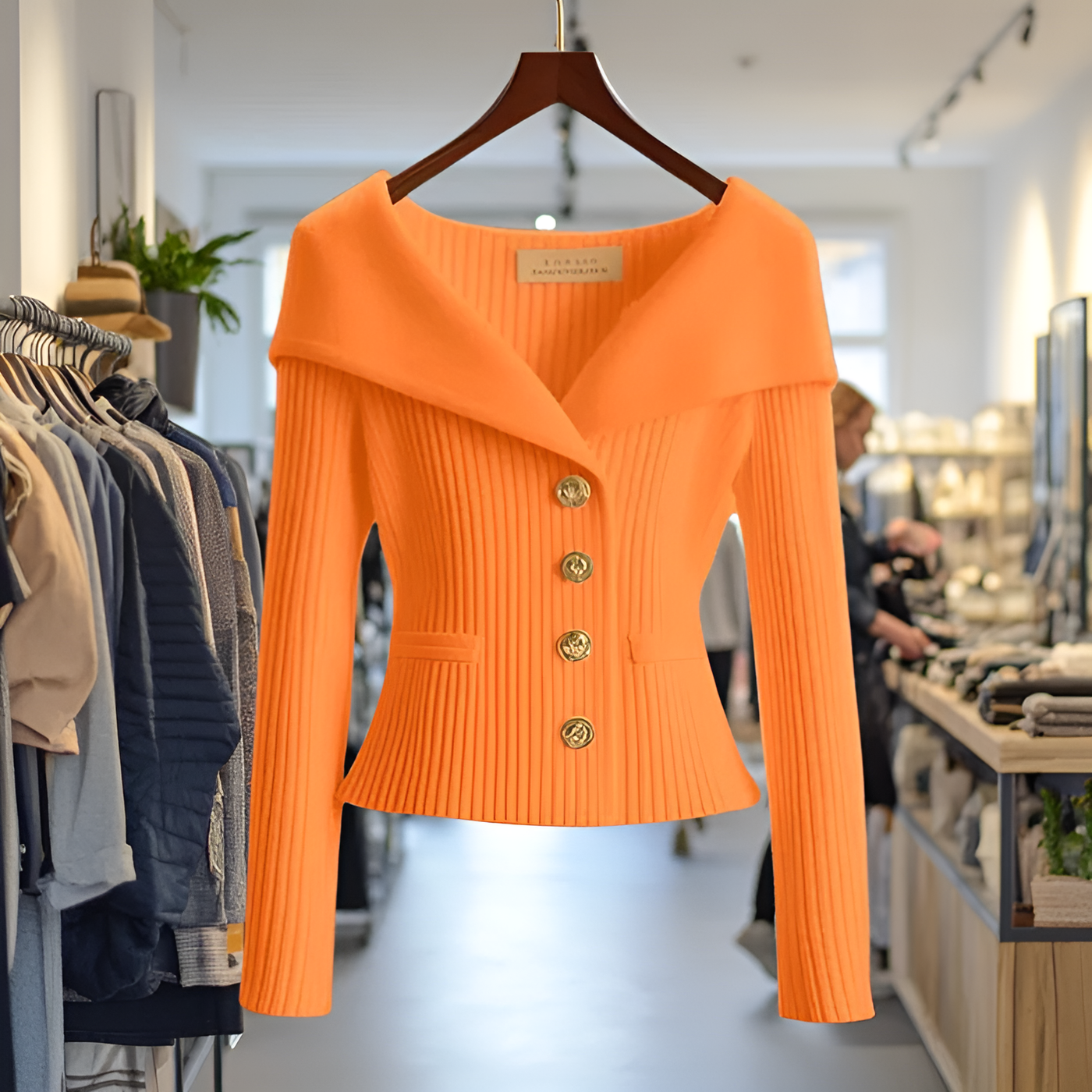 Jemma - Chic Ribbed Cardigan
