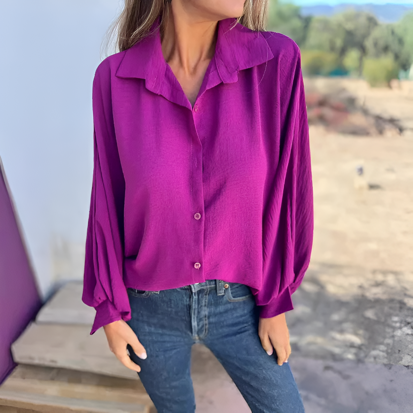Nina – Elegant Oversized Blouse
