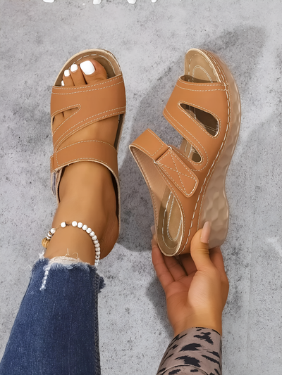 Hollis - Stylish Wedge Sandal With Strap
