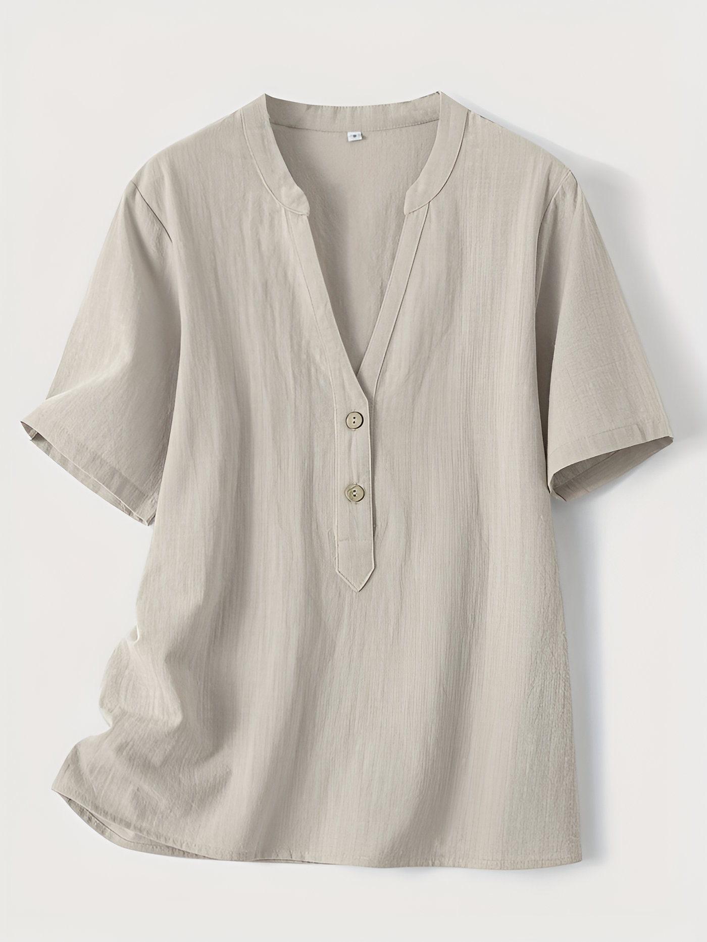 Megan - Fashionable V-neck And Short Sleeve Blouse
