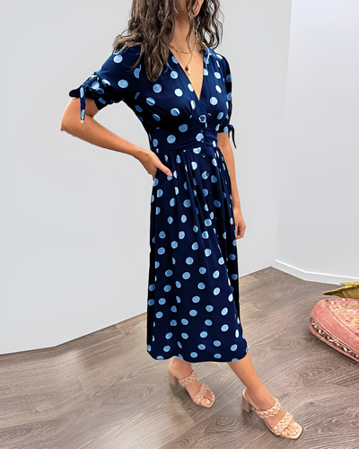 Yael - Elegant V-Neck Dress