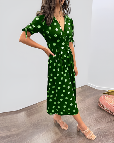Yael - Elegant V-Neck Dress