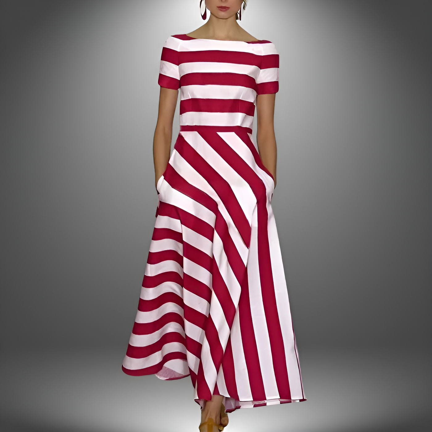 Vivienne - Striped Maxi Dress