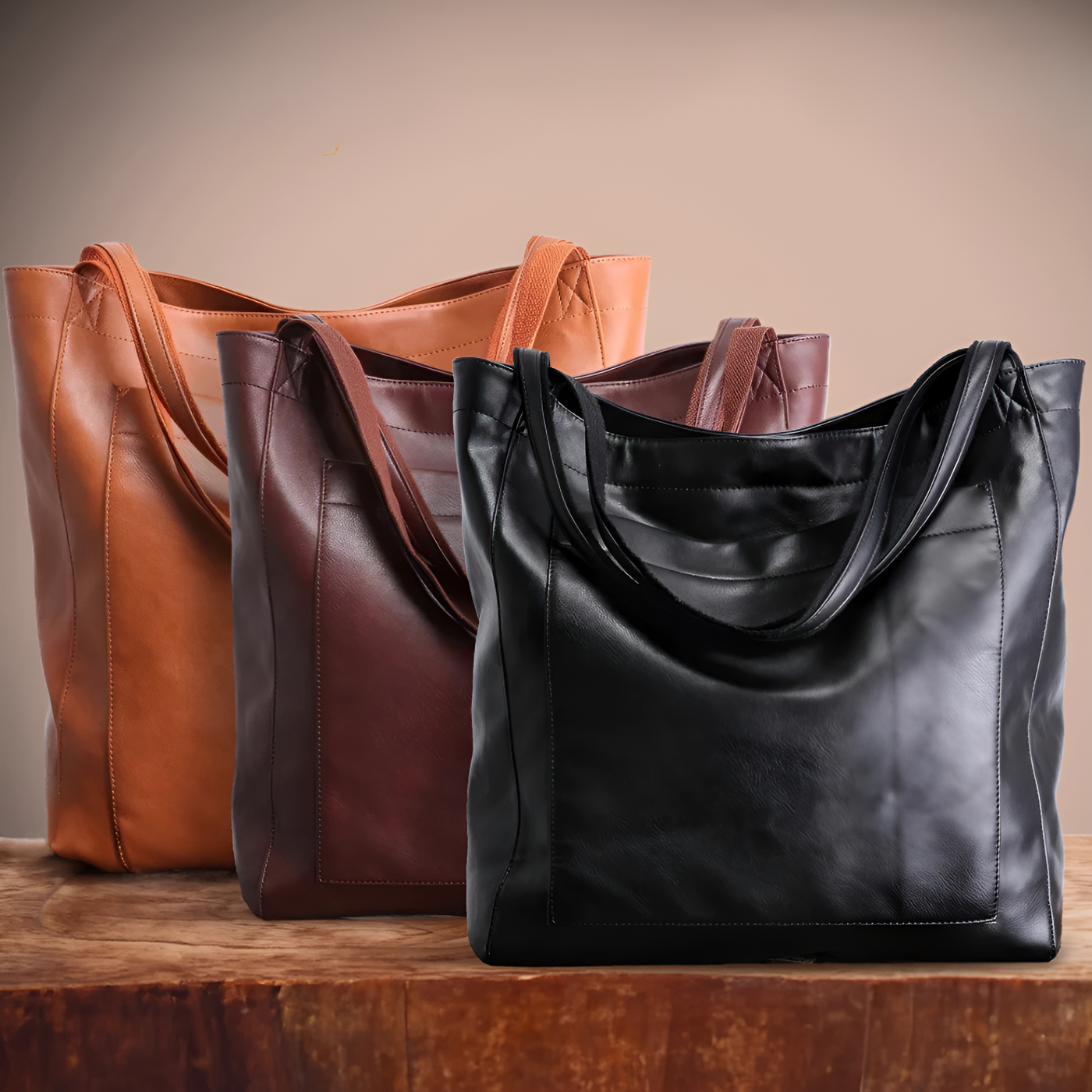 Morena - Leather Tote Bag