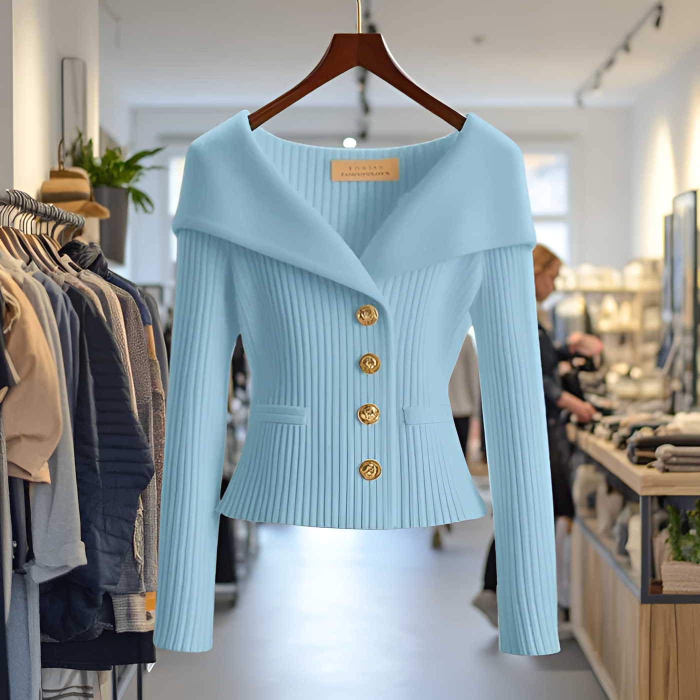 Jemma - Chic Ribbed Cardigan
