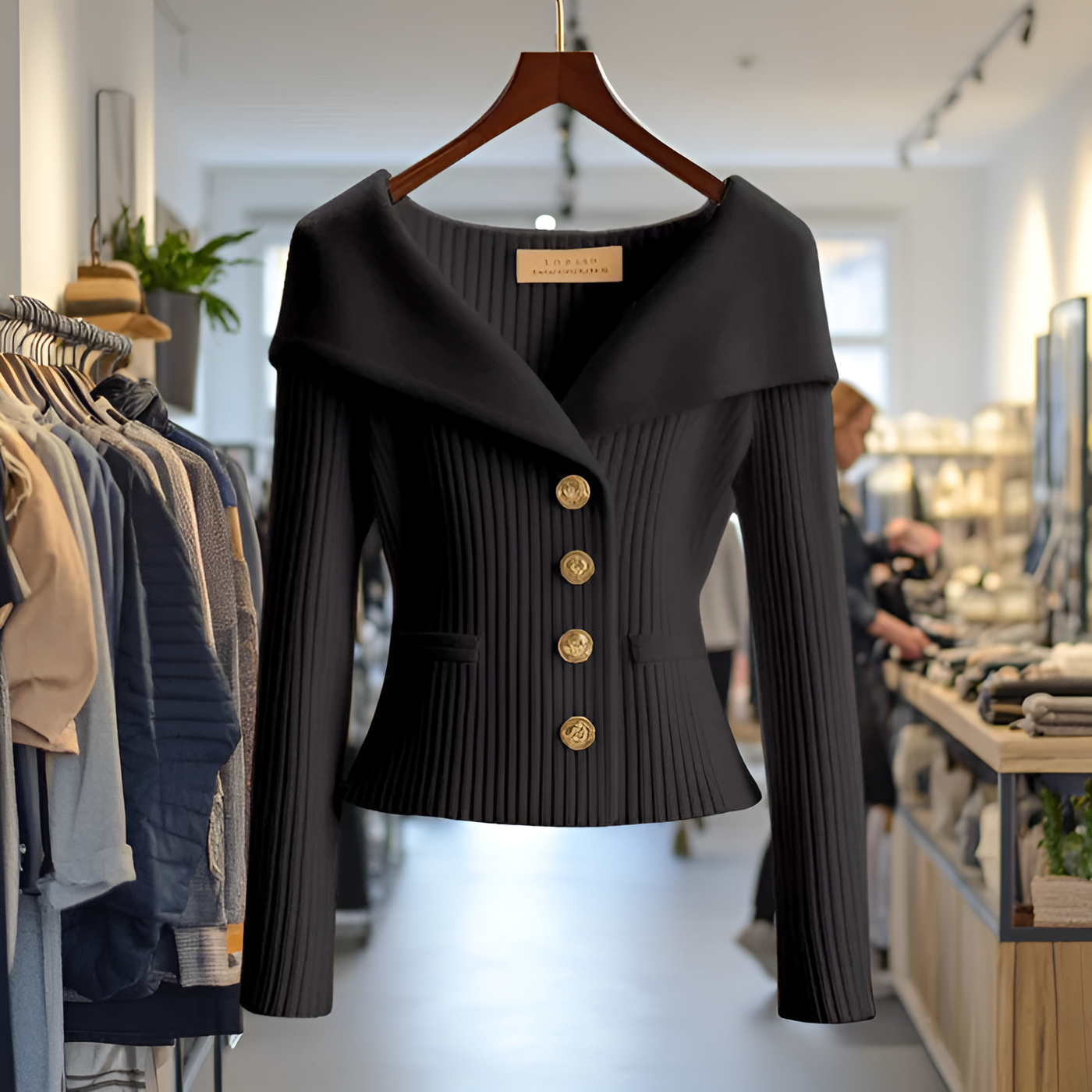 Jemma - Chic Ribbed Cardigan