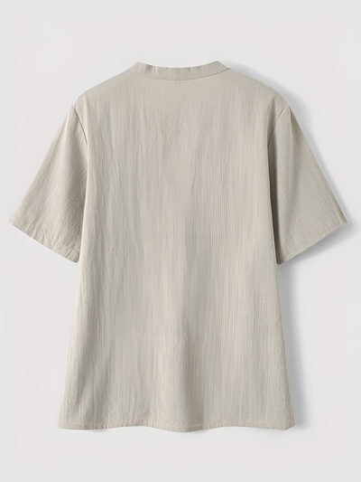 Megan - Fashionable V-neck And Short Sleeve Blouse