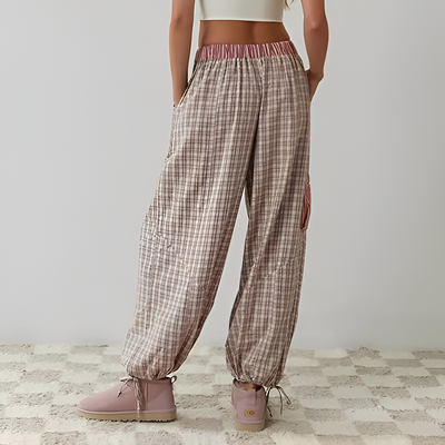 Ruby - Two-Piece Checked Pajama Set