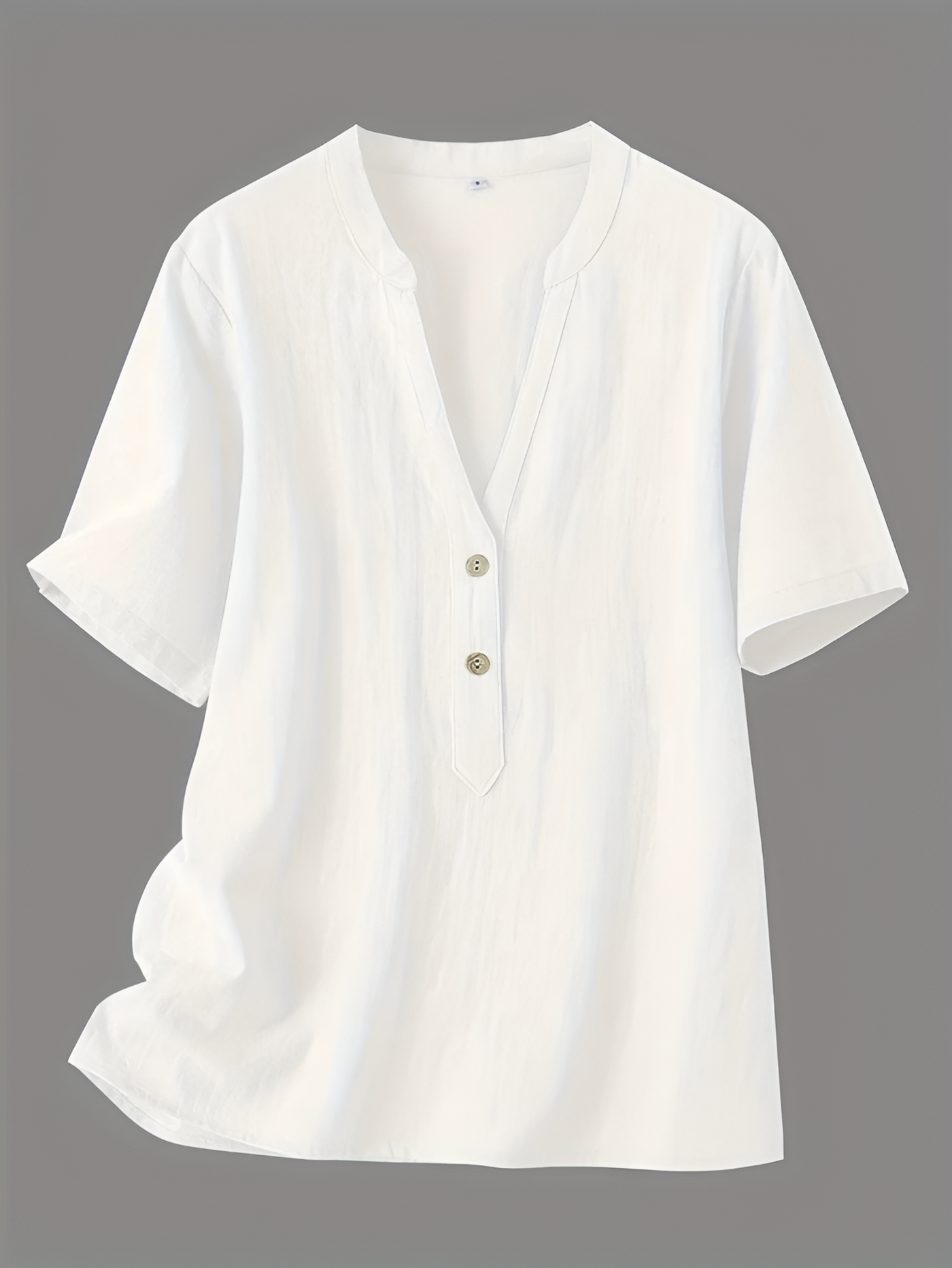 Megan - Fashionable V-neck And Short Sleeve Blouse