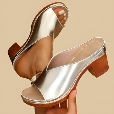 Miranda -  Orthopedic Sandals with Thick Heels
