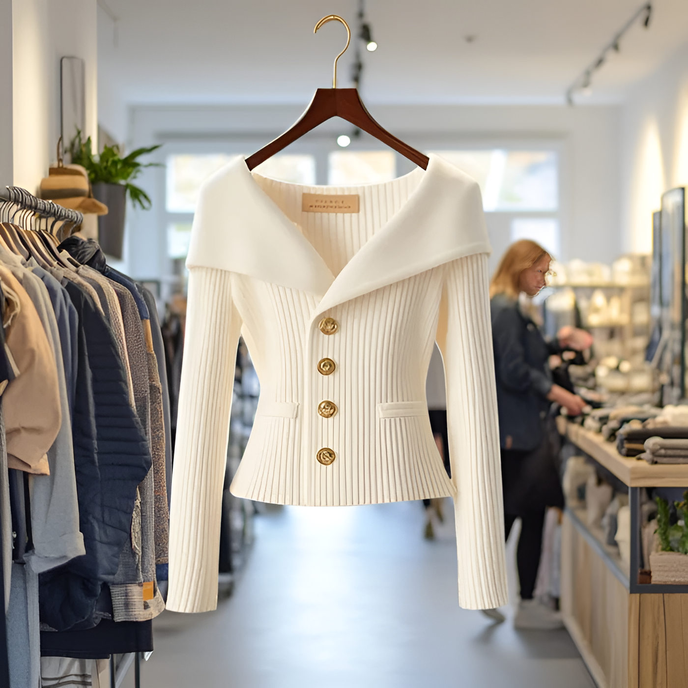 Jemma - Chic Ribbed Cardigan