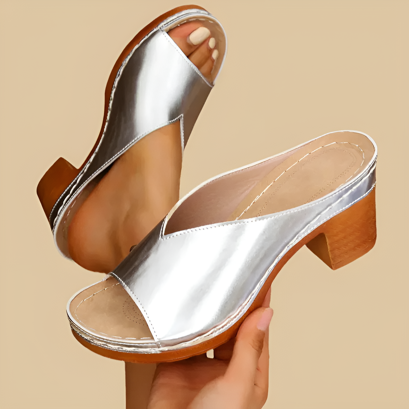 Miranda -  Orthopedic Sandals with Thick Heels