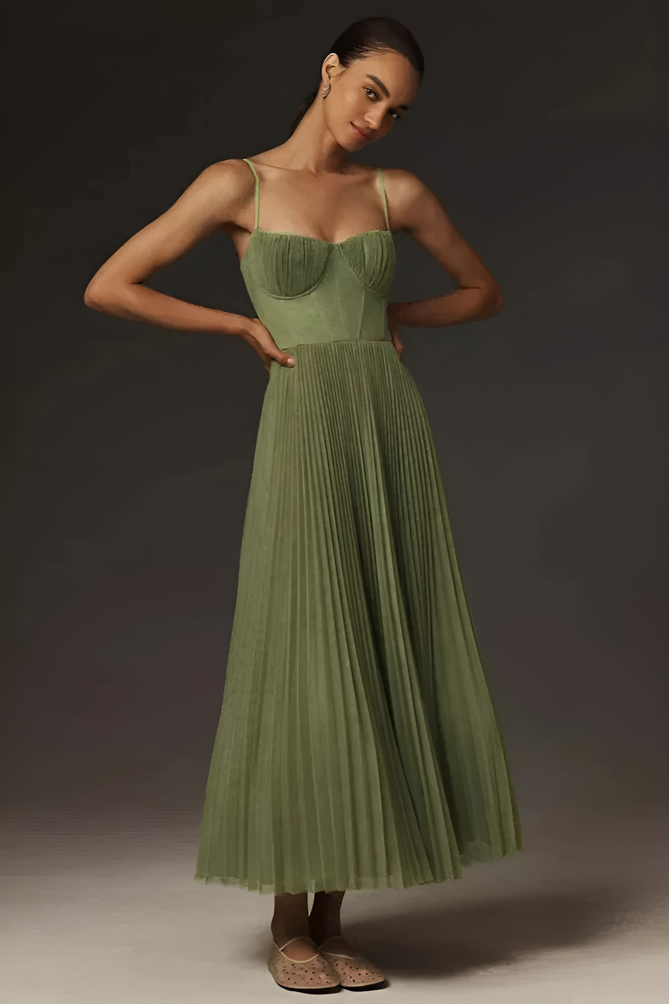 Kaira - Pleated Maxi Dress