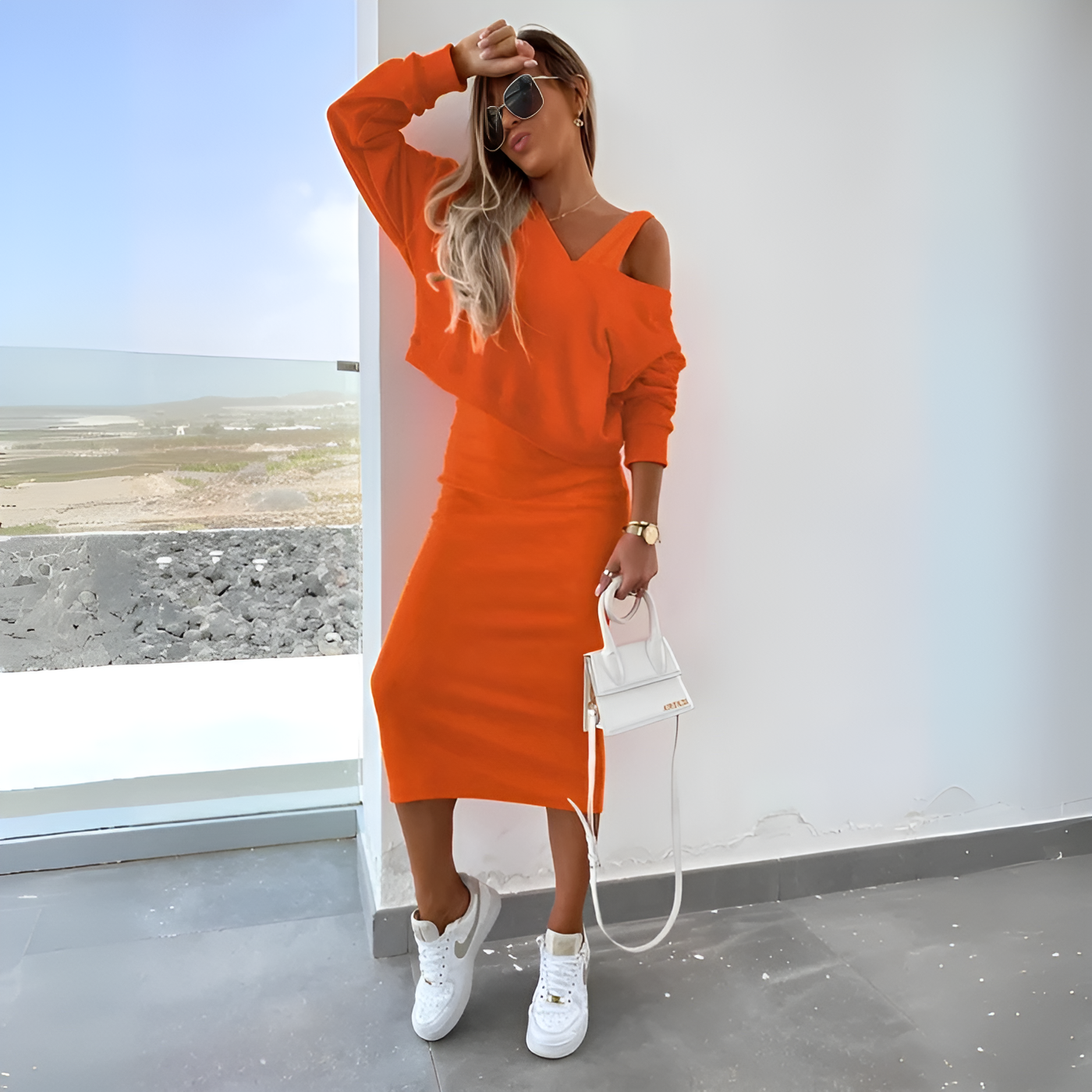Edith - Elegant Top and Skirt Set