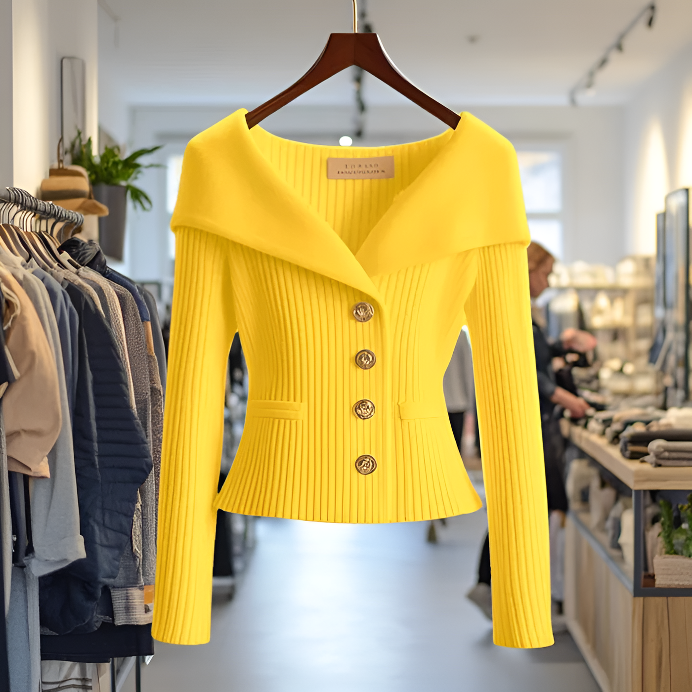 Jemma - Chic Ribbed Cardigan