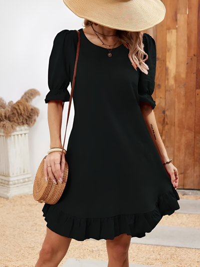 Sabine - Half-Sleeve Casual Dress