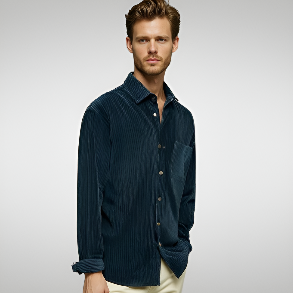 Liam - Casual Corduroy Shirt