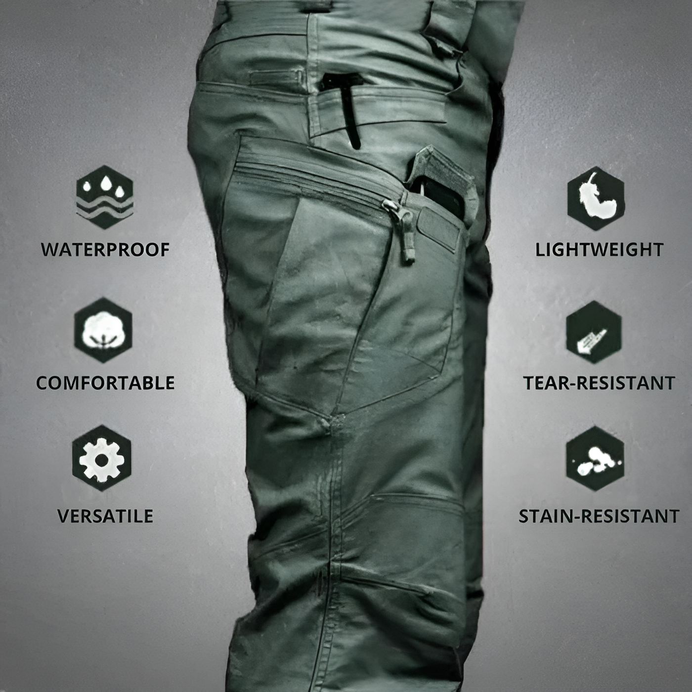 Harold - Ultra-Resistant Pants with 7 Pockets + Free Belt