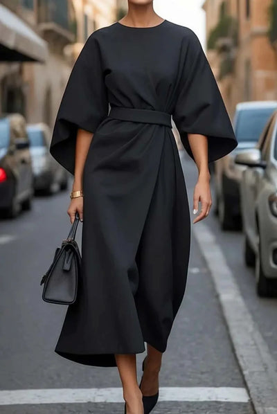 Louise - Elegant Dress with Lantern Sleeves