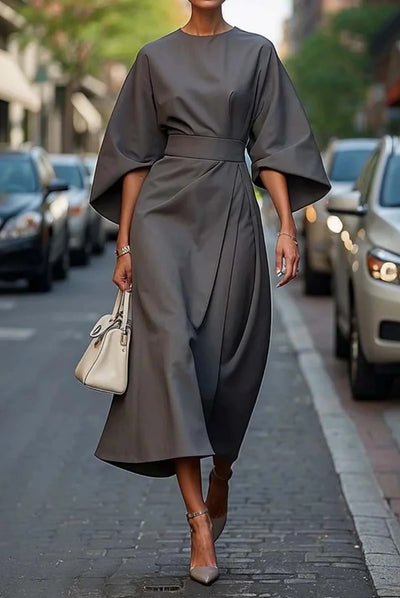 Louise - Elegant Dress with Lantern Sleeves