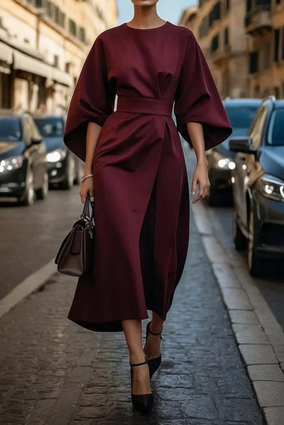 Louise - Elegant Dress with Lantern Sleeves