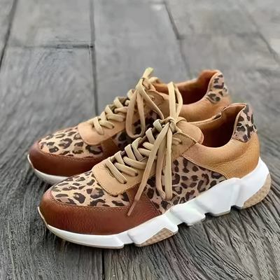 Cora - Comfortable Leopard Sneakers