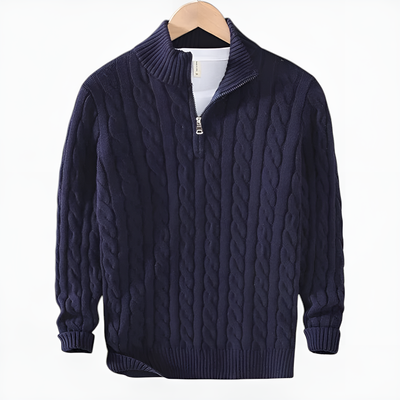 Owen - Premium Knit Sweater with Zipper
