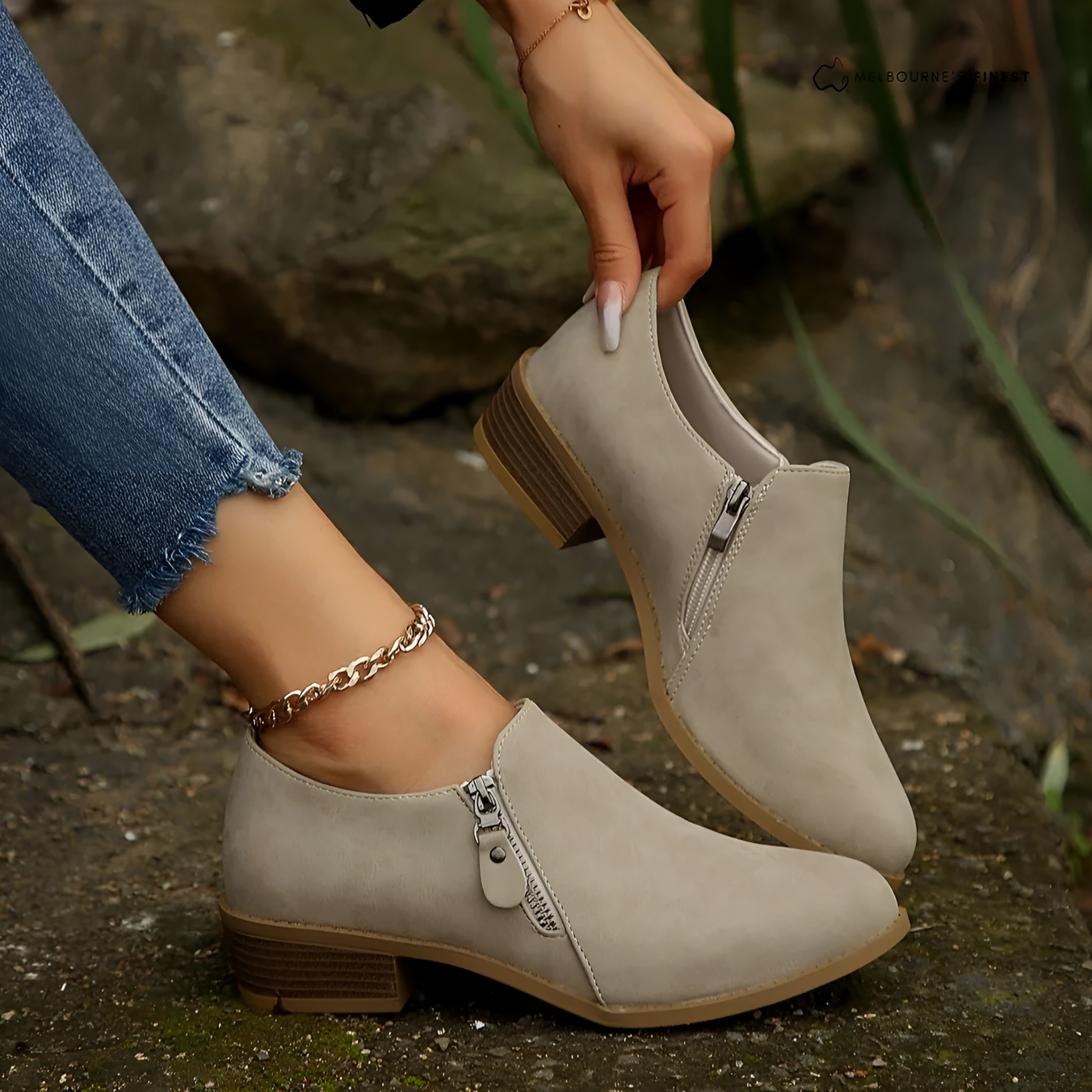 Vera - Zip-Up Ankle Boots