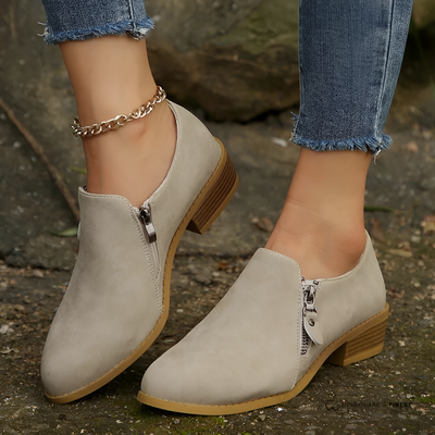 Vera - Zip-Up Ankle Boots