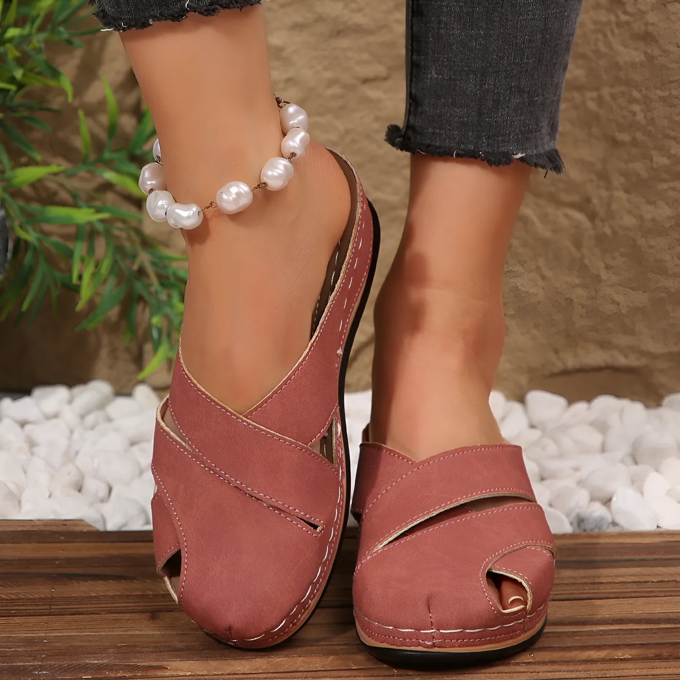 Casey -  Women's Casual Wedge Sandals