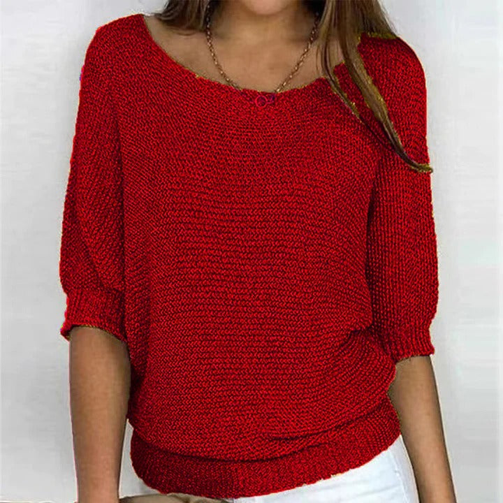 Sophia - Relaxed Dolman Sleeve Sweater
