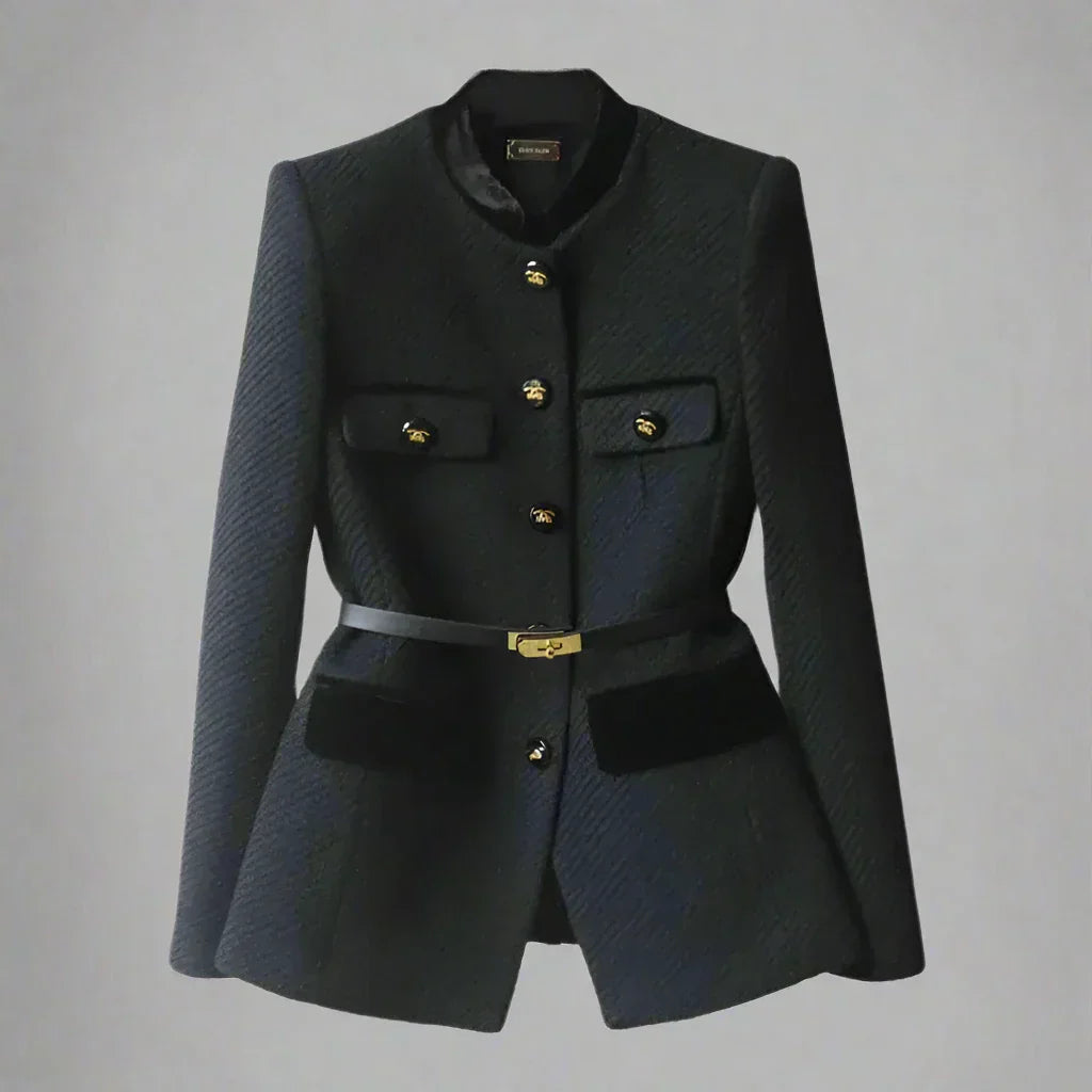 Nadia - Elegant Belted Tailored Blazer