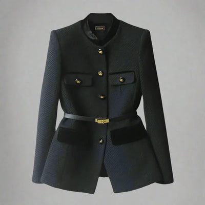 Nadia - Elegant Belted Tailored Blazer