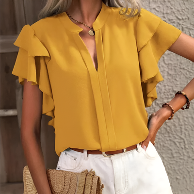 Everly - Chic Blouse with Elegant Ruffle Sleeves