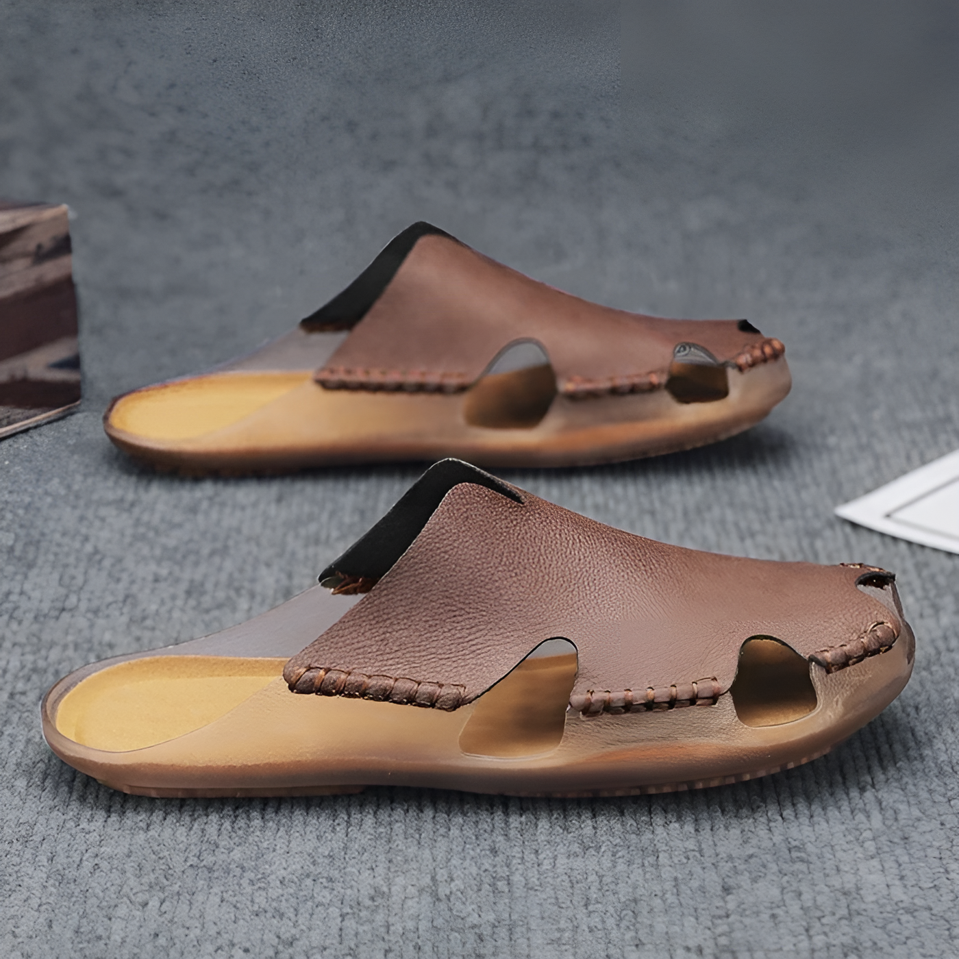 Herman – Bayford Leather Slides