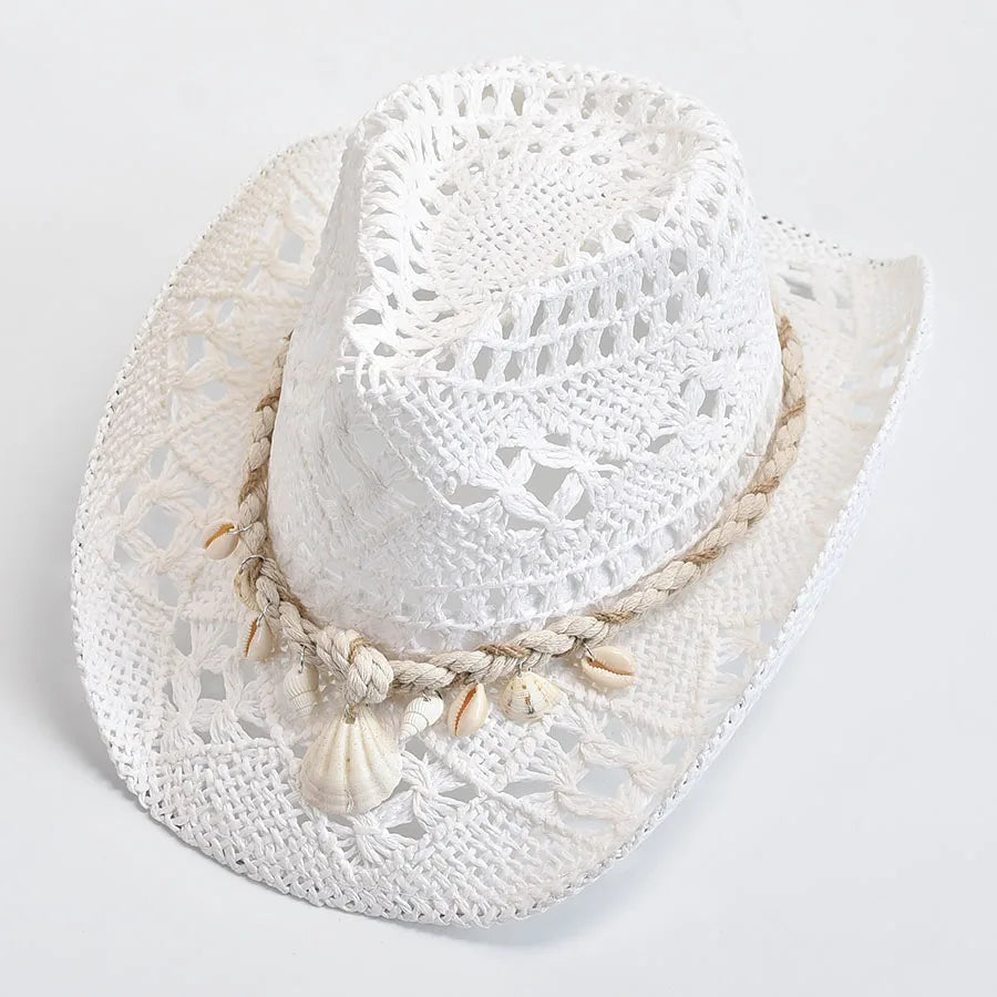 Kaylen – Seashell Straw Hat