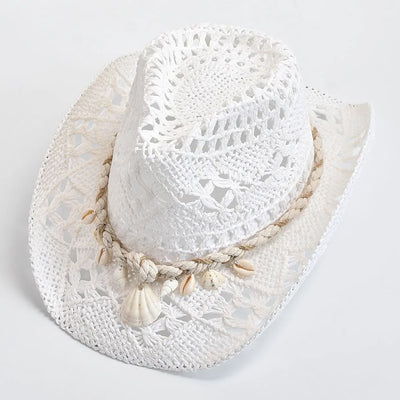 Kaylen – Seashell Straw Hat