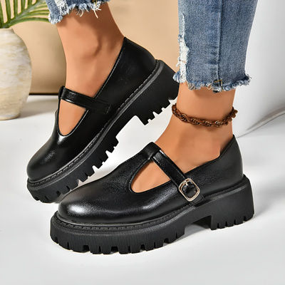 Mia - Buckled Platform Shoe