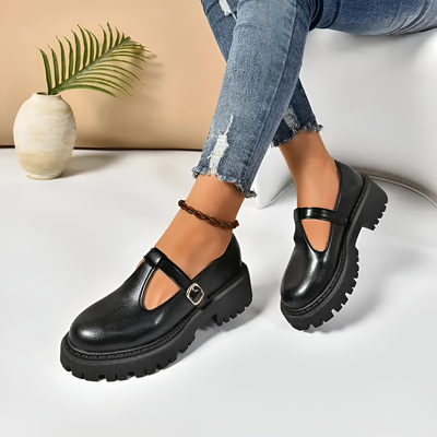 Mia - Buckled Platform Shoe