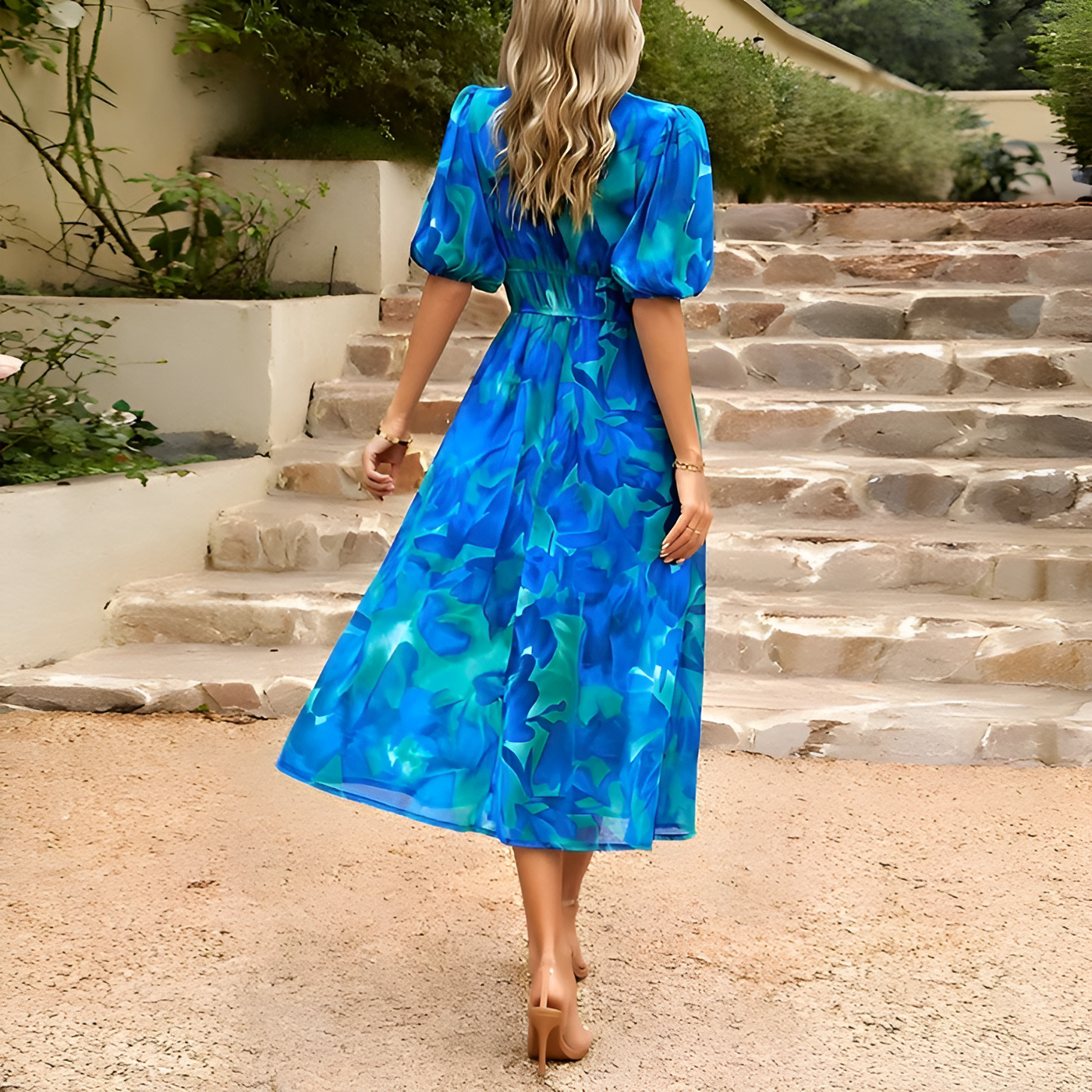Charlotte - Elegant V-Neck Dress