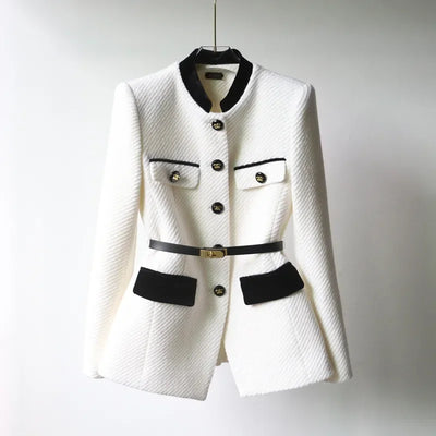Nadia - Elegant Belted Tailored Blazer